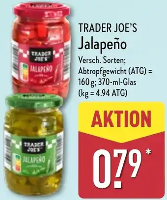 Aldi Nord TRADER JOE'S Jalapeño Angebot