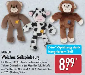 Aldi Nord ROMEO Weiches Seilspielzeug Angebot