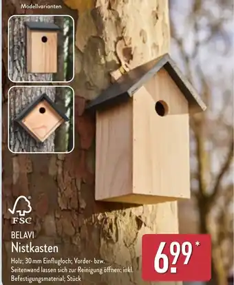 Aldi Nord BELAVI Nistkasten Angebot