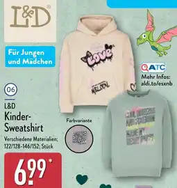 Aldi Nord L&D Kinder Sweatshirt Angebot