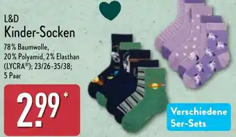 Aldi Nord L&D Kinder-Socken Angebot