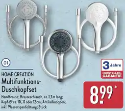 Aldi Nord HOME CREATION Multifunktions Duschkopfset Angebot