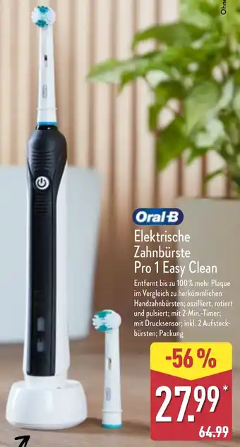 Aldi Nord Oral-B Elektrische Zahnbürste Pro 1 Easy Clean Angebot