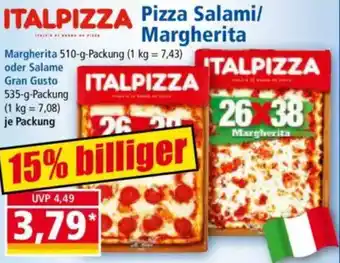 Norma ITALPIZZA Pizza Salami/ Margherita Angebot