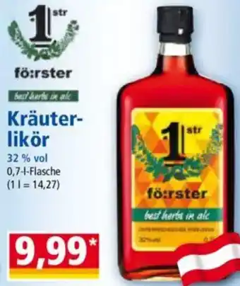 Norma 1str fö:rster Kräuterlikör Angebot