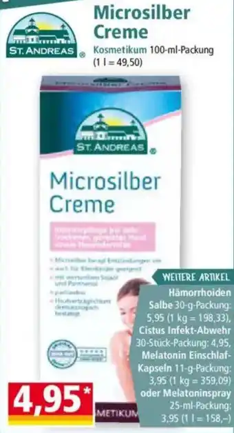 Norma ST. ANDREAS Microsilber Creme Angebot