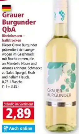 Norma Grauer Burgunder QbA Angebot