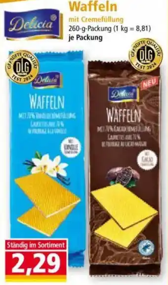 Norma Delicia Waffeln Angebot