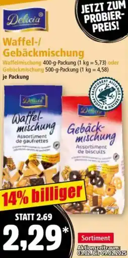 Norma Delicia Waffel-/ Gebäckmischung Angebot