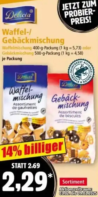 Norma Delicia Waffel-/ Gebäckmischung Angebot