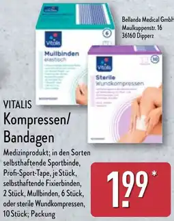 Aldi Nord VITALIS Kompressen/ Bandagen Angebot