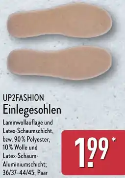 Aldi Nord UP2FASHION Einlegesohlen Angebot