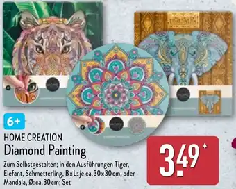 Aldi Nord HOME CREATION Diamond Painting Angebot