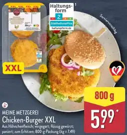 Aldi Nord MEINE METZGEREI Chicken-Burger XXL Angebot