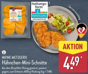 Aldi Nord MEINE METZGEREI Hähnchen-Mini-Schnitte Angebot