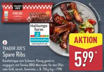 Aldi Nord TRADER JOE'S Spare Ribs Angebot