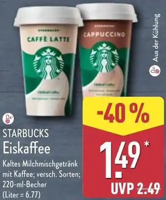 Aldi Nord STARBUCKS Eiskaffee Angebot