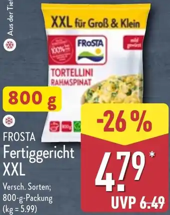 Aldi Nord FROSTA Fertiggericht XXL Angebot