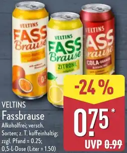 Aldi Nord VELTINS Fassbrause Angebot