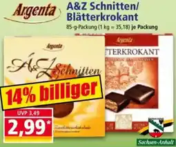 Norma Argenta A&Z Schnitten/ Blätterkrokant Angebot