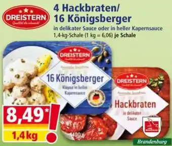 Norma DREISTERN 4 Hackbraten/16 Königsberger Angebot