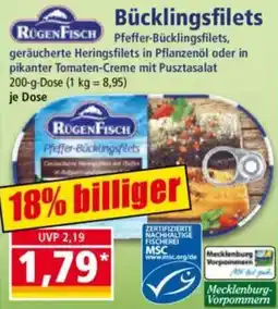 Norma RUGENFISCH Bücklingsfilets Angebot