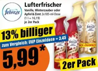 Norma febreze Lufterfrischer Angebot