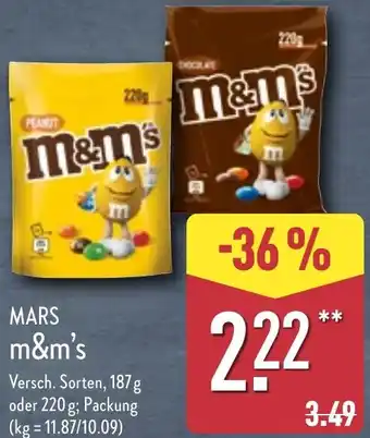 Aldi Nord MARS m&m's Angebot