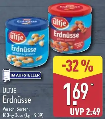 Aldi Nord ÜLTJE Erdnüsse Angebot