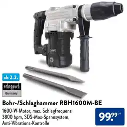 Aldi Nord Scheppach Bohr-/Schlaghammer RBH1600M-BE Angebot