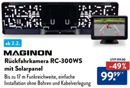 Aldi Nord MAGINON Rückfahrkamera RC-300WS mit Solarpanel Angebot