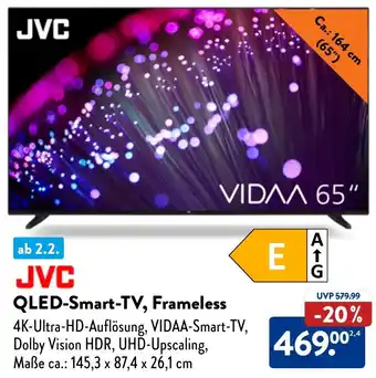 Aldi Nord JVC QLED-Smart-TV, Frameless Angebot