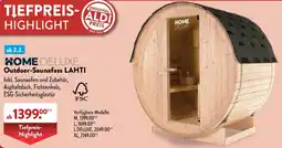 Aldi Nord HOME DELUXE Outdoor-Saunafass LAHTI Angebot