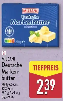 Aldi Nord MILSANI Deutsche Markenbutter Angebot