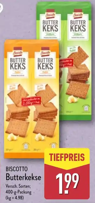 Aldi Nord BISCOTTO Butterkekse Angebot