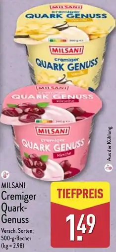 Aldi Nord MILSANI Cremiger Quark Genuss Angebot