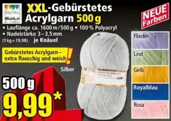 Norma XXL-Gebürstetes Acrylgarn Angebot