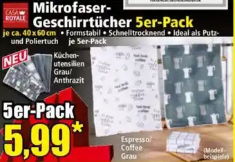 Norma CASA ROYALE Mikrofaser Geschirrtücher Angebot