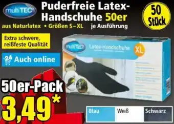 Norma multiTEC Puderfreie Latex Handschuhe 50er Angebot