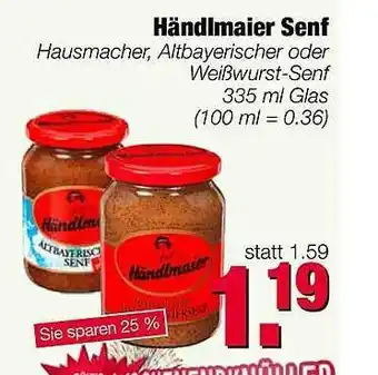 Edeka Scherer Händlmaier Senf Angebot