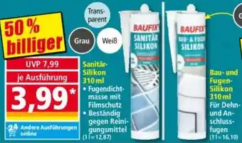 Norma Baufix Sanitär Silikon Angebot