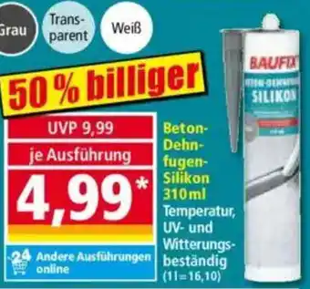 Norma Baufix Beton Dehnfugen Silikon Angebot