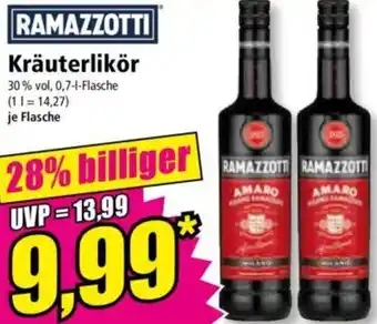 Norma RAMAZZOTTI Kräuterlikör Angebot