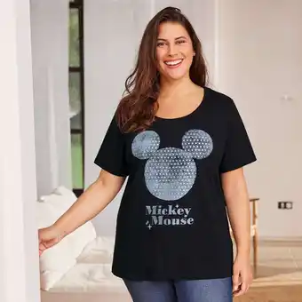 NKD Mickey Mouse Damen-T-Shirt, große Größen Angebot