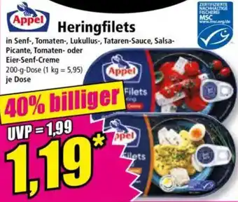 Norma Appel Heringfilets Angebot