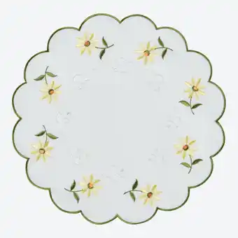 NKD Satin-Deckchen mit Applikation, Ø ca. 29cm Angebot