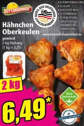 Norma Gut Langenhof Hähnchen Oberkeulen Angebot