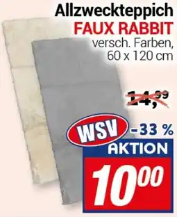 CENTERSHOP Allzweckteppich FAUX RABBIT Angebot