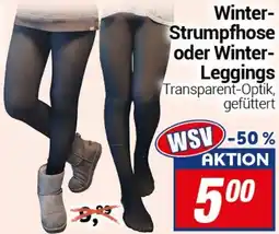 CENTERSHOP Winter- Strumpfhose oder Winter Leggings Angebot