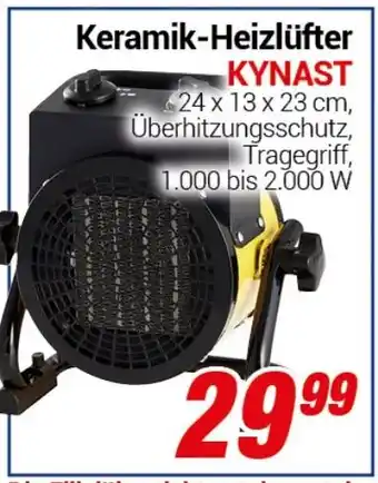 CENTERSHOP Keramik-Heizlüfter KYNAST Angebot